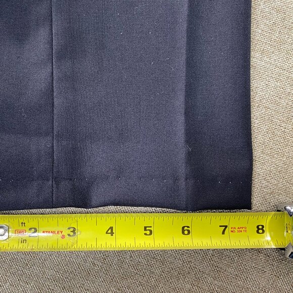 Louis Martin Wool Blend Pleated Uniform Dress Pants Women's 12 Navy Blue NWT - Picture 14 of 15